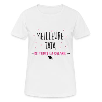 best tata - T-shirt respirant Femme - blanc - Devant - AI Model Female 172 dark (172cm)