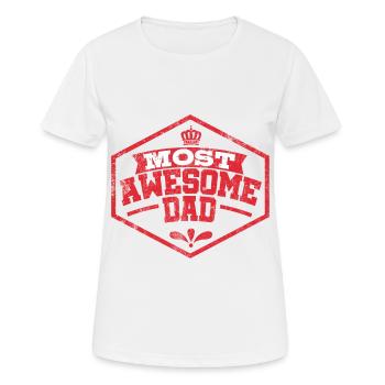 Meilleur papa - T-shirt respirant Femme - blanc - Devant - AI Model Female 172 dark (172cm)