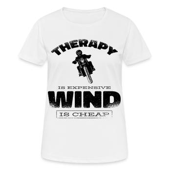 Course de moto Moto Moto Drôle de rengaine - T-shirt respirant Femme - blanc - Devant - AI Model Female 172 dark (172cm)