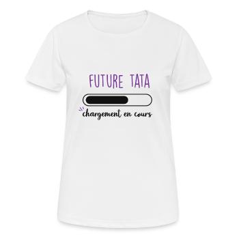 future tata chargement en cours - T-shirt respirant Femme - blanc - Devant - AI Model Female 172 dark (172cm)