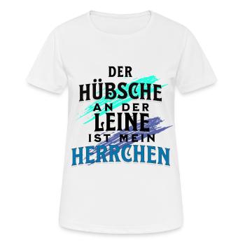Herrchen Gassi Spruch - Frauen T-Shirt atmungsaktiv - Weiß - Vorne - AI Model Female 172 dark (172cm)