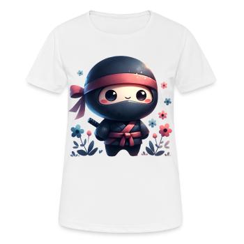 Ninja - T-shirt respirant Femme - blanc - Devant - AI Model Female 172 dark (172cm)
