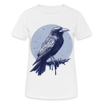 Corbeau corbeau - T-shirt respirant Femme - blanc - Devant - AI Model Female 172 dark (172cm)