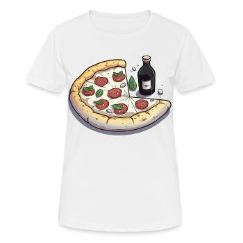 Der cremige Genuss - Frauen T-Shirt atmungsaktiv - Weiß - Vorne - AI Model Female 172 dark (172cm)