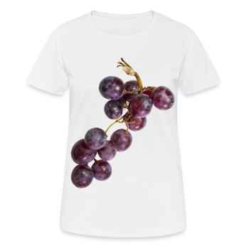 Traube - Frauen T-Shirt atmungsaktiv - Weiß - Vorne - AI Model Female 172 dark (172cm)