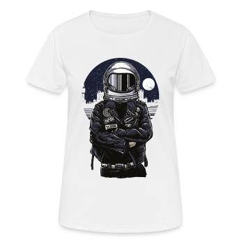 Vol spatial de l'astronaute - T-shirt respirant Femme - blanc - Devant - AI Model Female 172 dark (172cm)