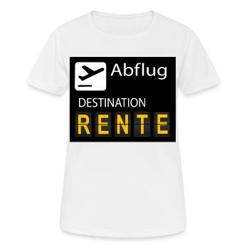 RENTE - Frauen T-Shirt atmungsaktiv - Weiß - Vorne - AI Model Female 172 dark (172cm)