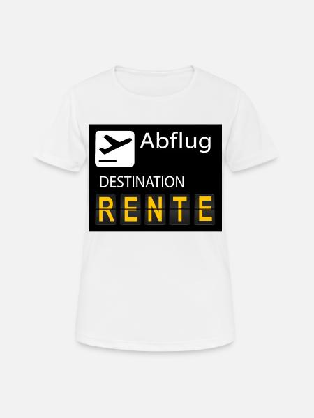 RENTE - Frauen T-Shirt atmungsaktiv - Weiß