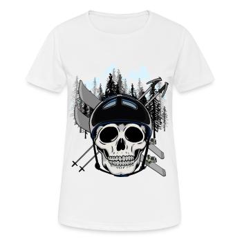 Ski Berge Sportart Wintersport Bergsport Xmas - Frauen T-Shirt atmungsaktiv - Weiß - Vorne - AI Model Female 172 dark (172cm)