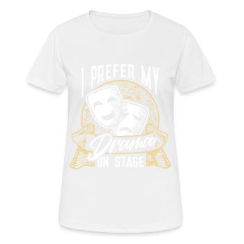 Théâtre Masqué Théâtre Théâtre Théâtre - T-shirt respirant Femme - blanc - Devant - AI Model Female 172 dark (172cm)