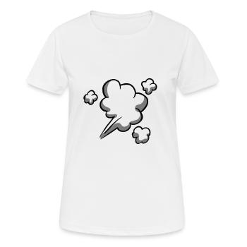 Le pet - nuage de dessin animé - T-shirt respirant Femme - blanc - Devant - AI Model Female 172 dark (172cm)