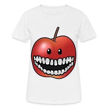 Apple Fruit Vitamins Healthy Fruits Vitamins - Women's Breathable T-Shirt - white - Front - AI Model Female 172 dark (172cm)
