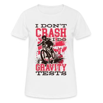 Radfahrer Radfahrer Radfahren Radfahren Radfahrer - Frauen T-Shirt atmungsaktiv - Weiß - Vorne - AI Model Female 172 dark (172cm)