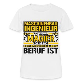 Maschinenbauer Techniker Maschinenbau Ingenieur - Frauen T-Shirt atmungsaktiv - Weiß - Vorne - AI Model Female 172 dark (172cm)