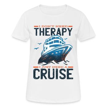Croisière croisière bateau de croisière voyage - T-shirt respirant Femme - blanc - Devant - AI Model Female 172 dark (172cm)