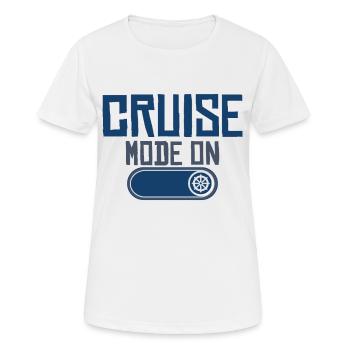 Kreuzfahrt Kreuzfahrtreise Kreuzfahrtschiff Urlaub - Frauen T-Shirt atmungsaktiv - Weiß - Vorne - AI Model Female 172 dark (172cm)