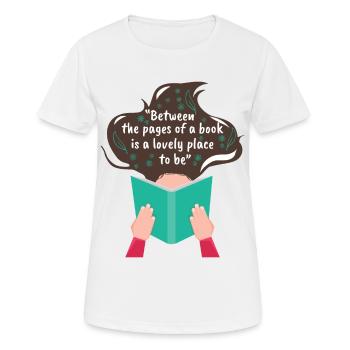 Lire - T-shirt respirant Femme - blanc - Devant - AI Model Female 172 dark (172cm)