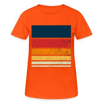 Customizable Retro Background - Women's Breathable T-Shirt - neon orange - Front - AI Model Female 172 dark (172cm)