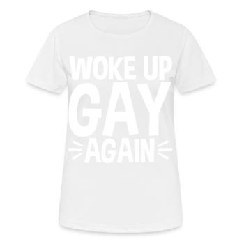 Funny Gay Pride Lesbian Pride Okay To Be Gay - Women's Breathable T-Shirt - white - Front - AI Model Female 172 dark (172cm)