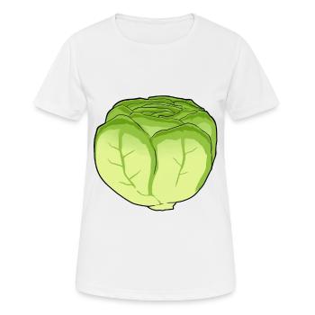 Eisbergsalat Salat Kohl Kohlkopf Gemüse Küche - Frauen T-Shirt atmungsaktiv - Weiß - Vorne - AI Model Female 172 dark (172cm)