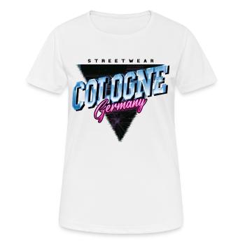 Cologne Cologne Allemagne Ville Vintage Rétro - T-shirt respirant Femme - blanc - Devant - AI Model Female 172 dark (172cm)