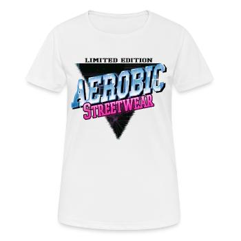 Aérobic Sports Aérobic Sport Fitness Training - T-shirt respirant Femme - blanc - Devant - AI Model Female 172 dark (172cm)