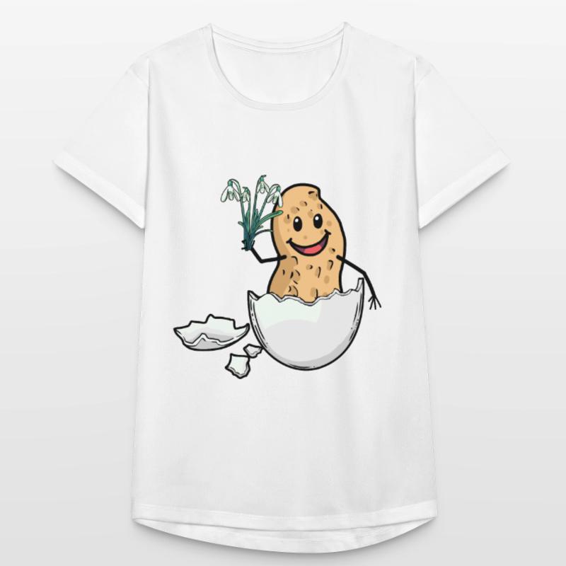 Easter Peanut Spring Easter Egg Flora Eggshell Women's Breathable T-Shirt