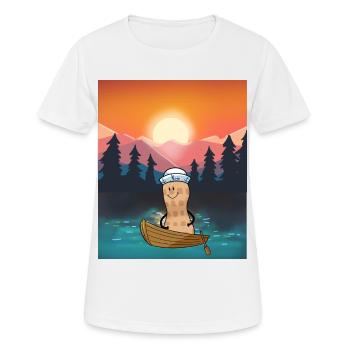 Cacahuète Loisirs Loisirs Nature Bateau - T-shirt respirant Femme - blanc - Devant - AI Model Female 172 dark (172cm)