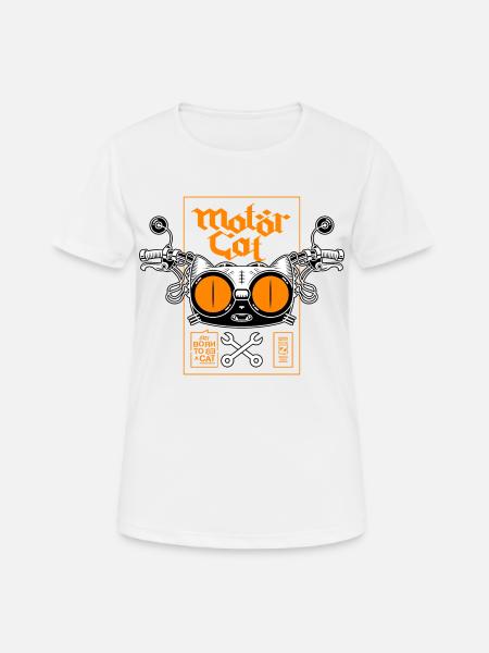 MOTORCAT 02 - Women's Breathable T-Shirt - white
