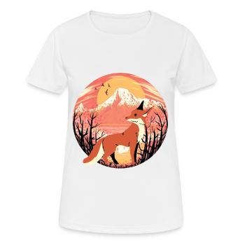 Fuchs Füchse Wildnis - Frauen T-Shirt atmungsaktiv - Weiß - Vorne - AI Model Female 172 dark (172cm)