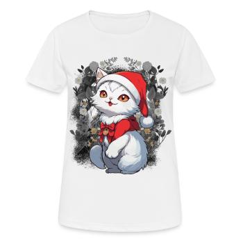 Chat, Conte De Fées, Personnage De Conte De Fées, Chats, Chat, Enfant - T-shirt respirant Femme - blanc - Devant - AI Model Female 172 dark (172cm)