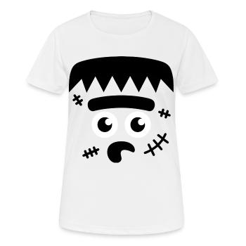 Costume de zombie Costume d’Halloween - T-shirt respirant Femme - blanc - Devant - AI Model Female 172 dark (172cm)