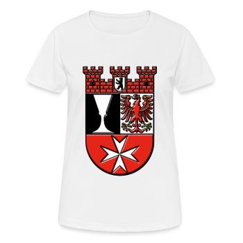 Berlin's Neukölln district of Arms - Women's Breathable T-Shirt - white - Front - AI Model Female 172 dark (172cm)