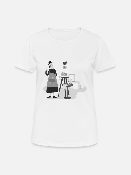 art - T-shirt respirant Femme - blanc
