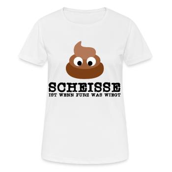 Shit shit heap pile shit gift - Women's Breathable T-Shirt - white - Front - AI Model Female 172 dark (172cm)