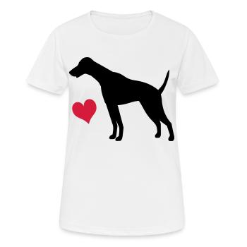 Dobermann - Frauen T-Shirt atmungsaktiv - Weiß - Vorne - AI Model Female 172 dark (172cm)