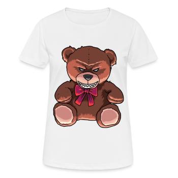 Horror Teddy verdorben schlecht Horror Halloween - Frauen T-Shirt atmungsaktiv - Weiß - Vorne - AI Model Female 172 dark (172cm)