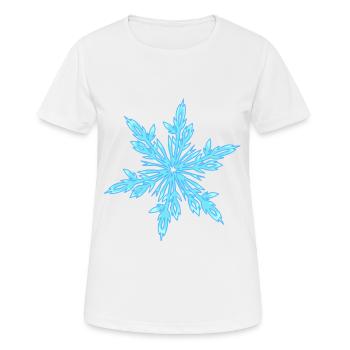 Cristal de glace - T-shirt respirant Femme - blanc - Devant - AI Model Female 172 dark (172cm)