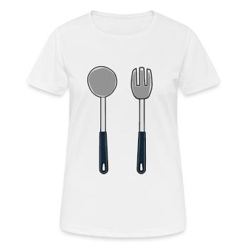 Cook Kitchen Helper - Women's Breathable T-Shirt - white - Front - AI Model Female 172 dark (172cm)