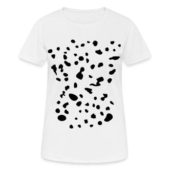 taches de dalmatien - T-shirt respirant Femme - blanc - Devant - AI Model Female 172 dark (172cm)