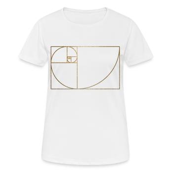 Fibonacci Sequence Goldener Schnitt Spirale - Frauen T-Shirt atmungsaktiv - Weiß - Vorne - AI Model Female 172 dark (172cm)