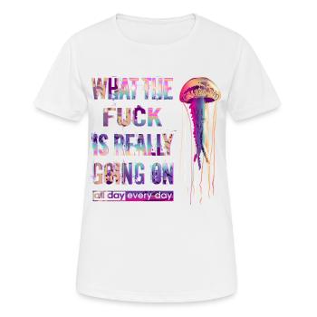 Méduse Méduse - T-shirt respirant Femme - blanc - Devant - AI Model Female 172 dark (172cm)