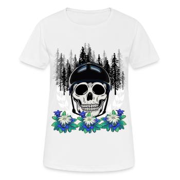 Alpinisme Forêt Sauvage Sports Extrêmes Gentiane Nature - T-shirt respirant Femme - blanc - Devant - AI Model Female 172 dark (172cm)