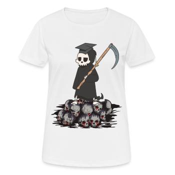 Horror Sense Master Grim Reaper Mort Halloween - T-shirt respirant Femme - blanc - Devant - AI Model Female 172 dark (172cm)