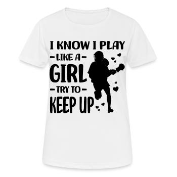 Lacrosse - T-shirt respirant Femme - blanc - Devant - AI Model Female 172 dark (172cm)