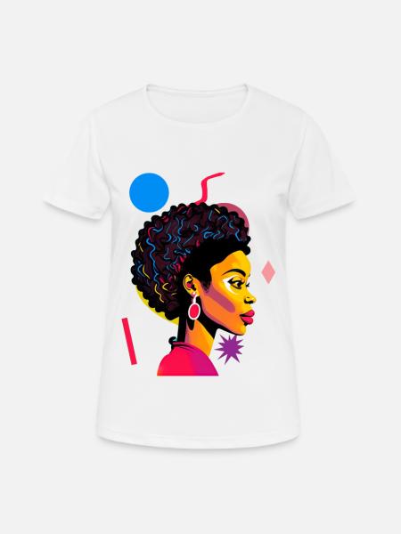 Woman in color - Women's Breathable T-Shirt - white