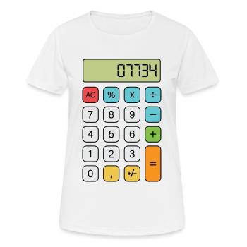 Hallo Rechner - Frauen T-Shirt atmungsaktiv - Weiß - Vorne - AI Model Female 172 dark (172cm)