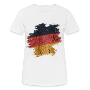 Germany German German GER Almanya Alemania - Women's Breathable T-Shirt - white - Front - AI Model Female 172 dark (172cm)