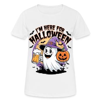 Lustiger Geist I'm here for Halloween - Women's Breathable T-Shirt - white - Front - AI Model Female 172 dark (172cm)