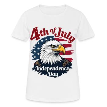 Amerika USA Adler 4th July Independence Day - Frauen T-Shirt atmungsaktiv - Weiß - Vorne - AI Model Female 172 dark (172cm)